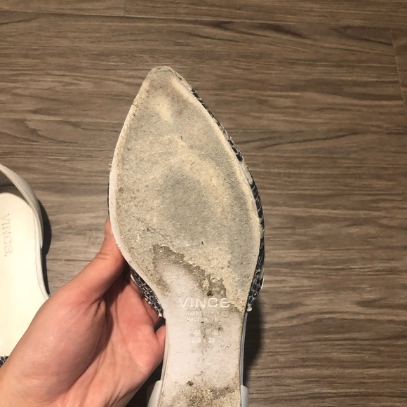 Vince | Nina Embossed Leather D'Orsay Flat - Picture 5 of 5